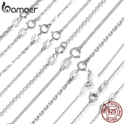 Sterling Silver Adjustable Chain Necklace – Lobster Clasp