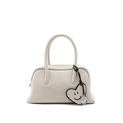 Soft Split Leather Small Tote Shoulder Bag