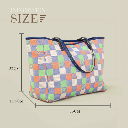 Printed Large Capacity Tote – Fashion Travel & Business Handbag