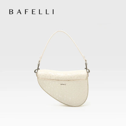 Genuine Leather Saddle Crossbody and Shoulder Bag
