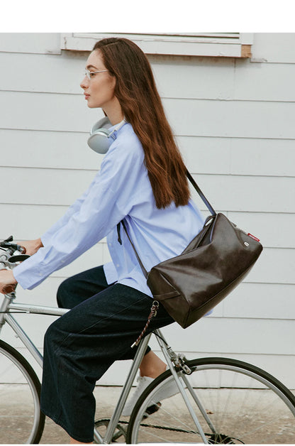 Genuine Leather Soft Tote Shoulder Bag