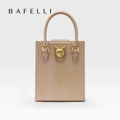 Elegant Genuine Leather Mini Crossbody and Tote Bag