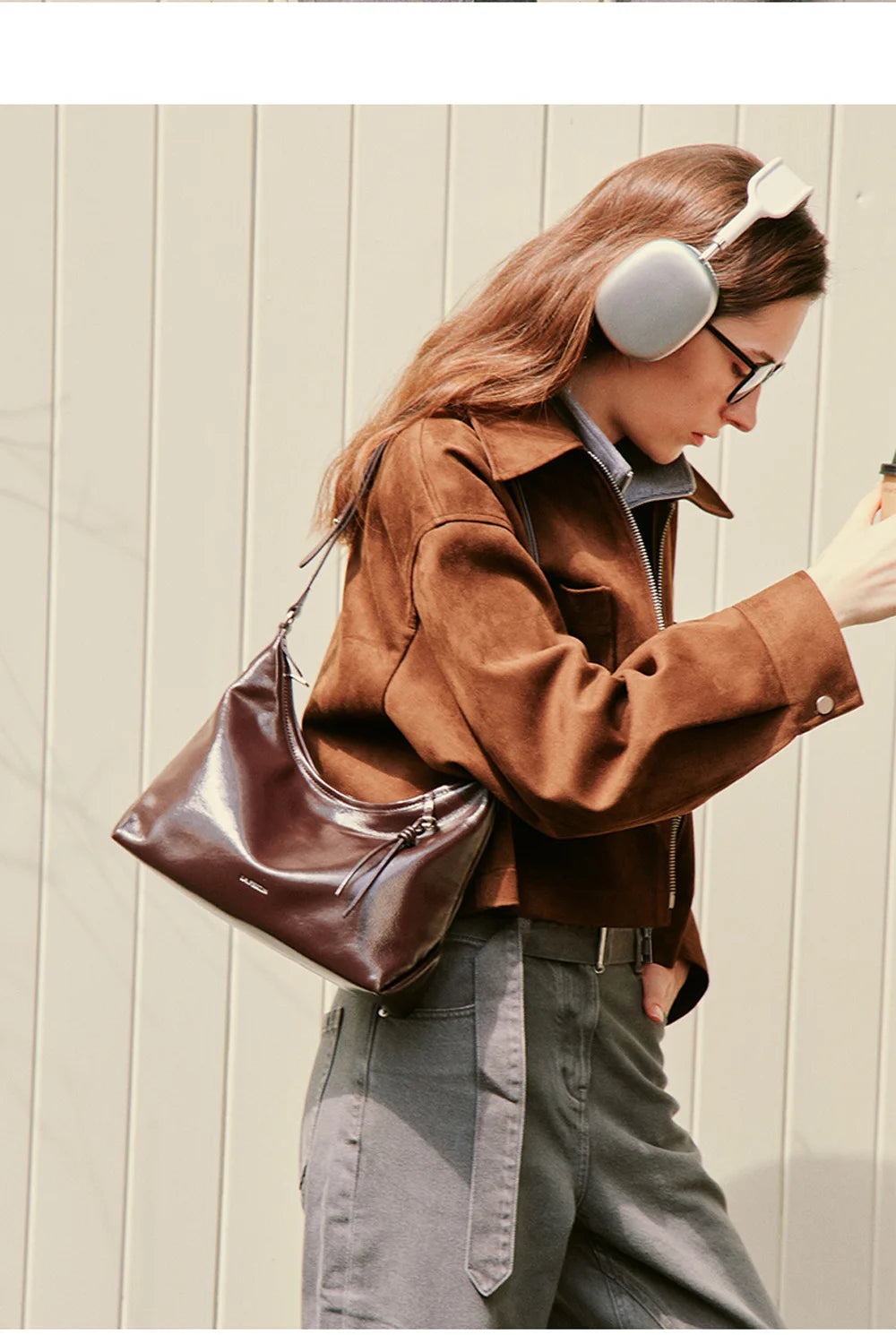 Soft Genuine Leather Shoulder Crossbody Tote