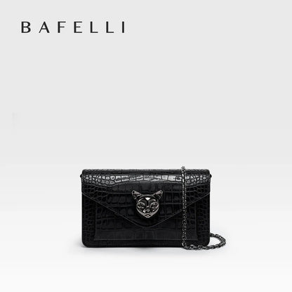 Genuine Leather Clutch and Crossbody Bag – Flap Lock Design