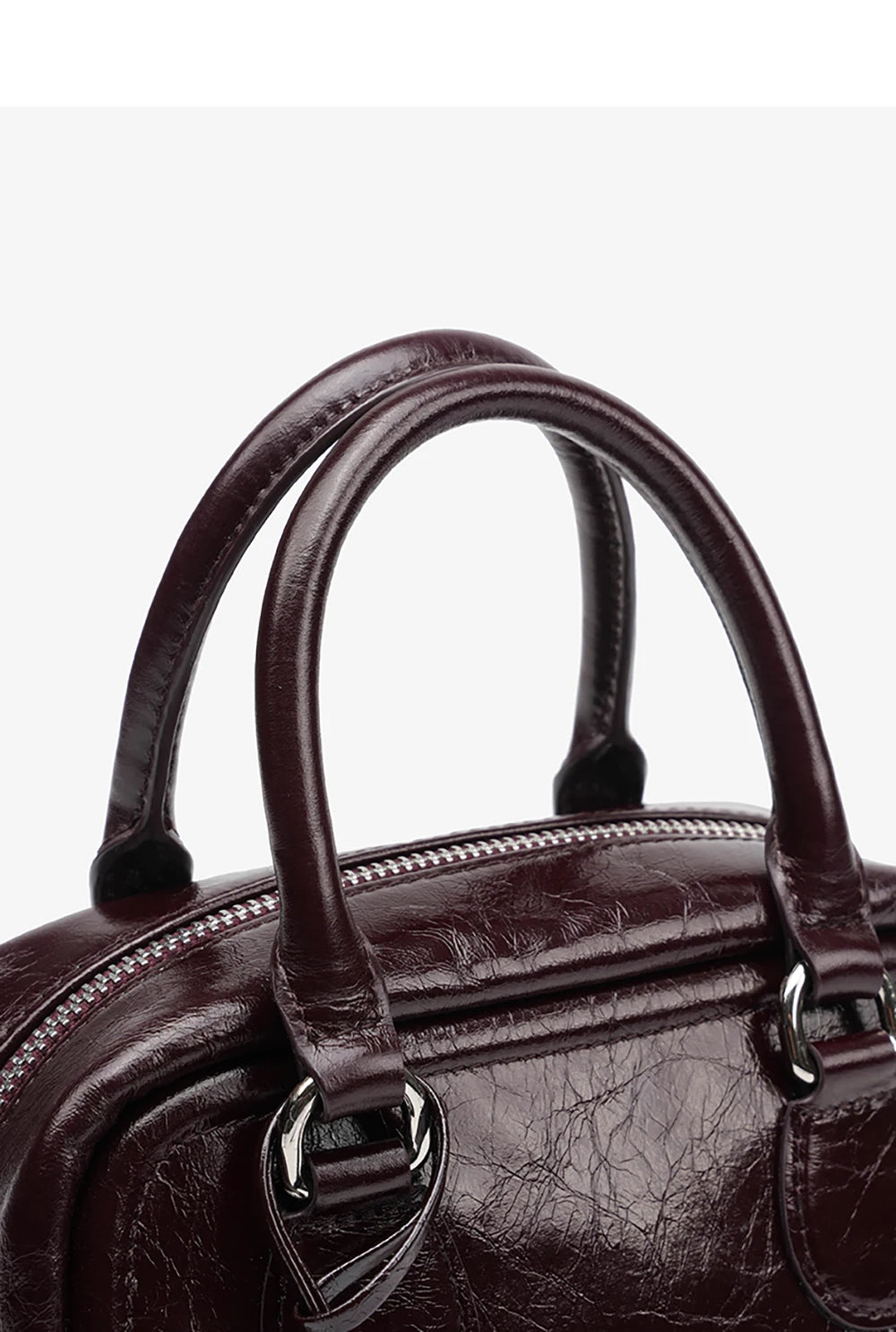 Genuine Leather Boston Shoulder Bag