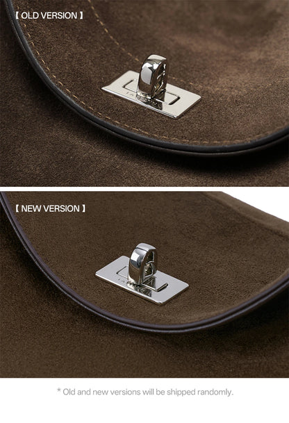 Split Leather Shoulder and Handbag Tote