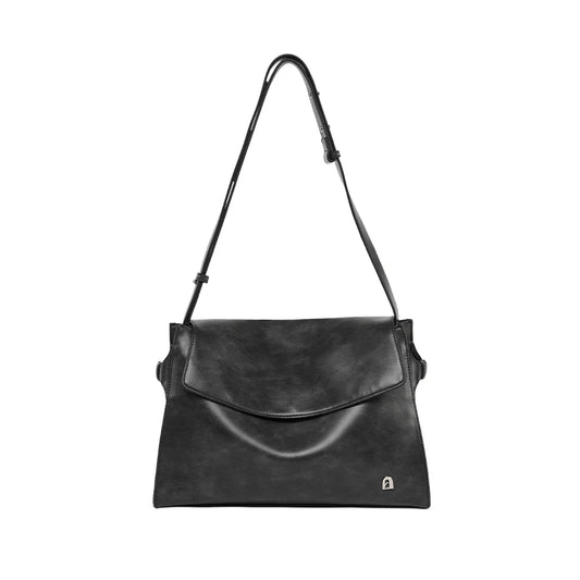 Genuine Leather Structured Tote Bag
