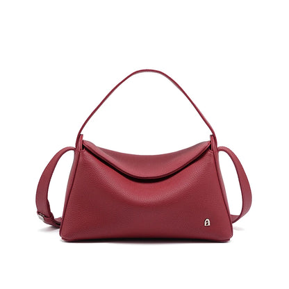 Soft Genuine Leather Mini Tote Crossbody