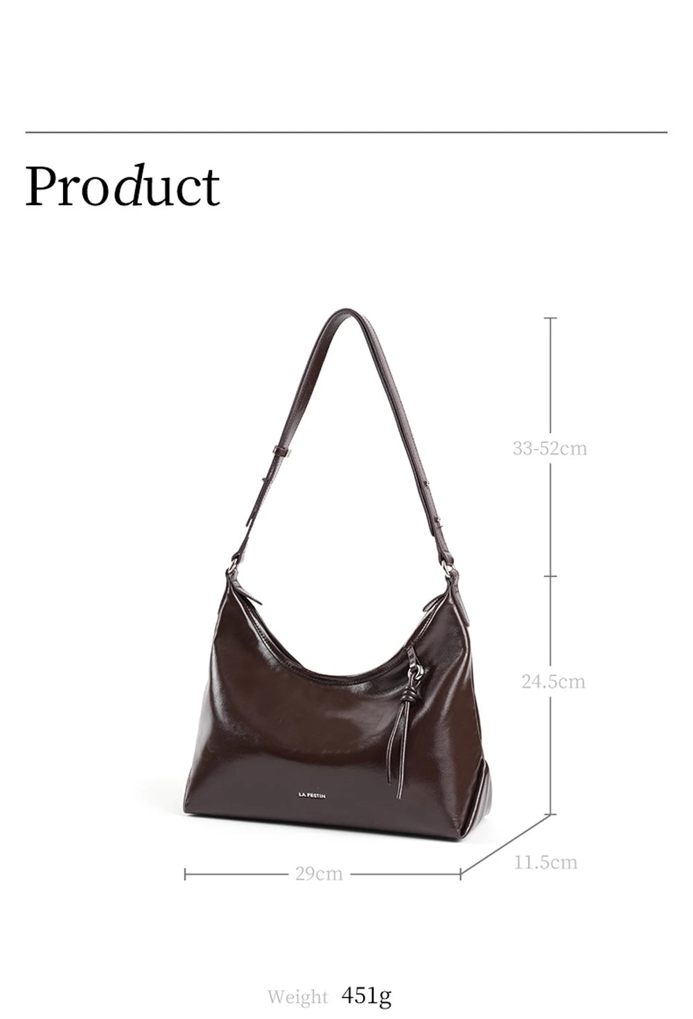 Soft Genuine Leather Shoulder Crossbody Tote