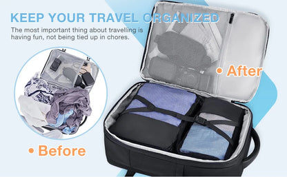 PVC Softback Laptop Backpack with Expandable Capacity