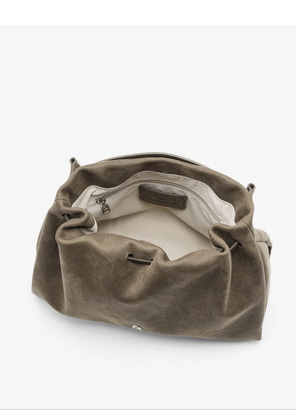 Genuine Leather Shoulder and Crossbody Tote