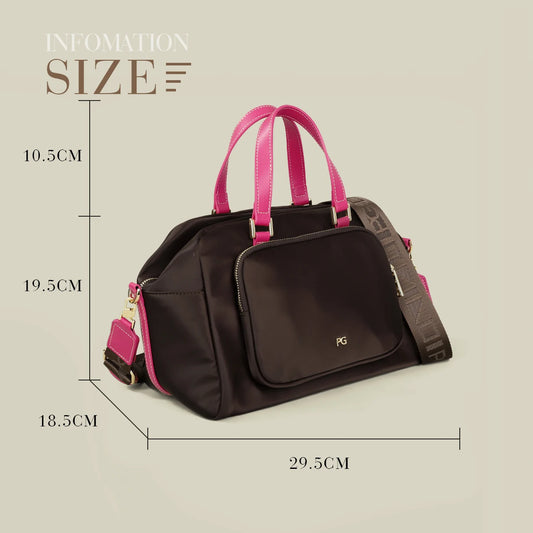 Nylon Bucket Shoulder Tote