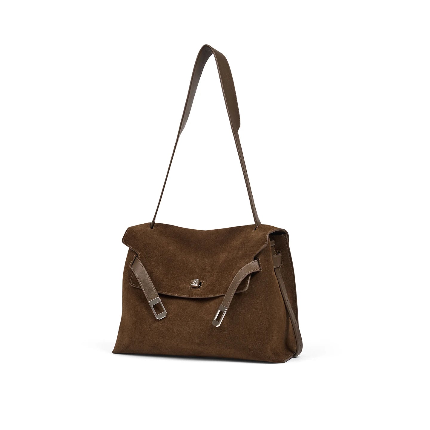 Split Leather Shoulder and Crossbody Tote