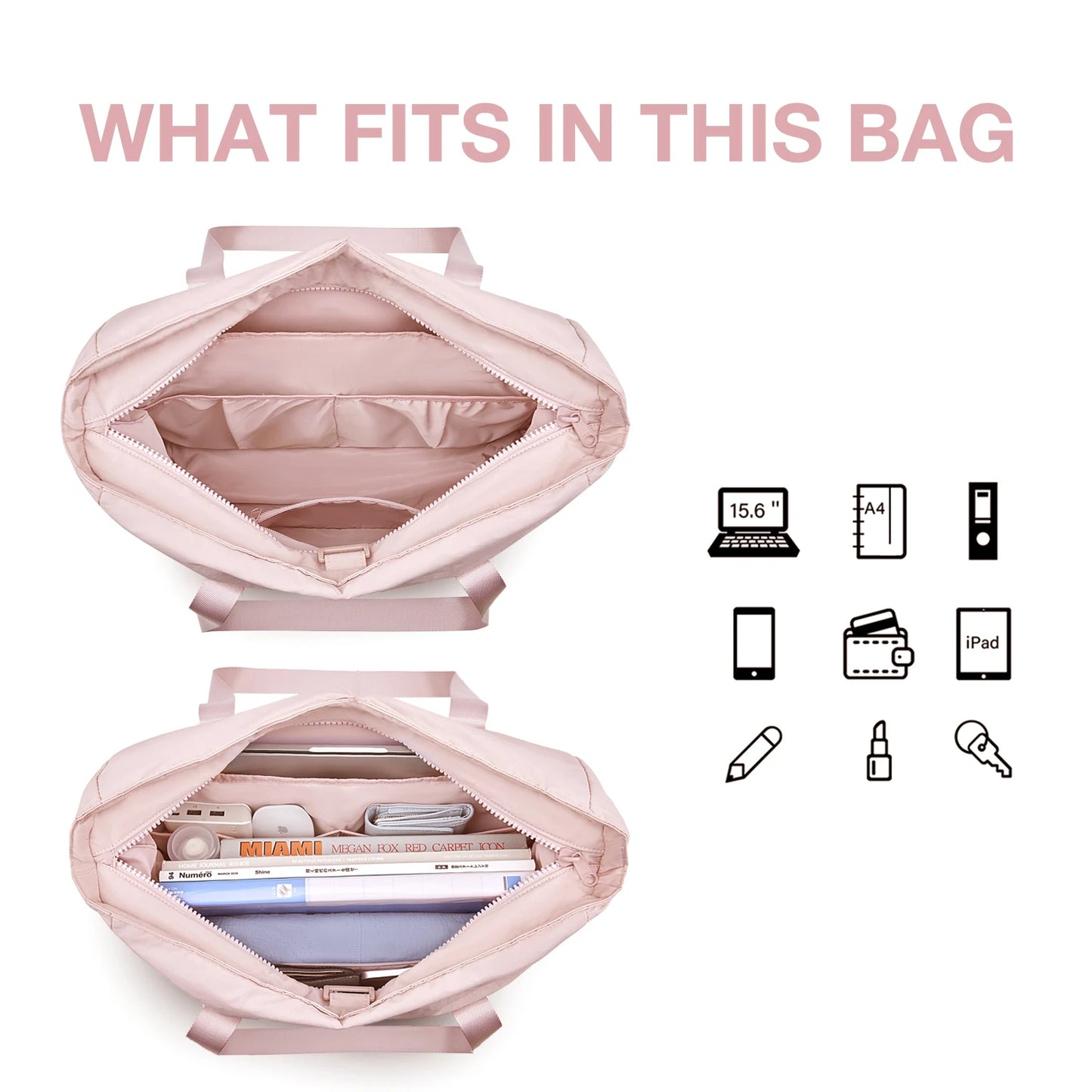 Milk Cotton Yoga Strap Tote Bag