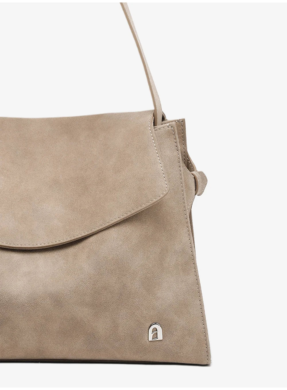 Genuine Leather Structured Tote Bag