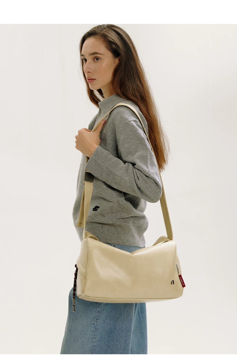 Genuine Leather Soft Tote Shoulder Bag
