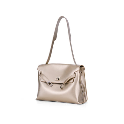 Split Leather Shoulder and Crossbody Tote