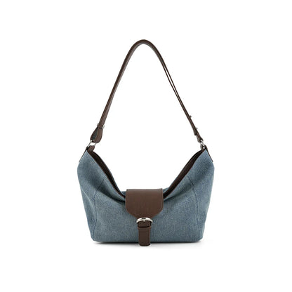 Split Leather Soft Tote Shoulder Crossbody Bag