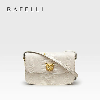 Boxy Genuine Leather Crossbody and Shoulder Bag