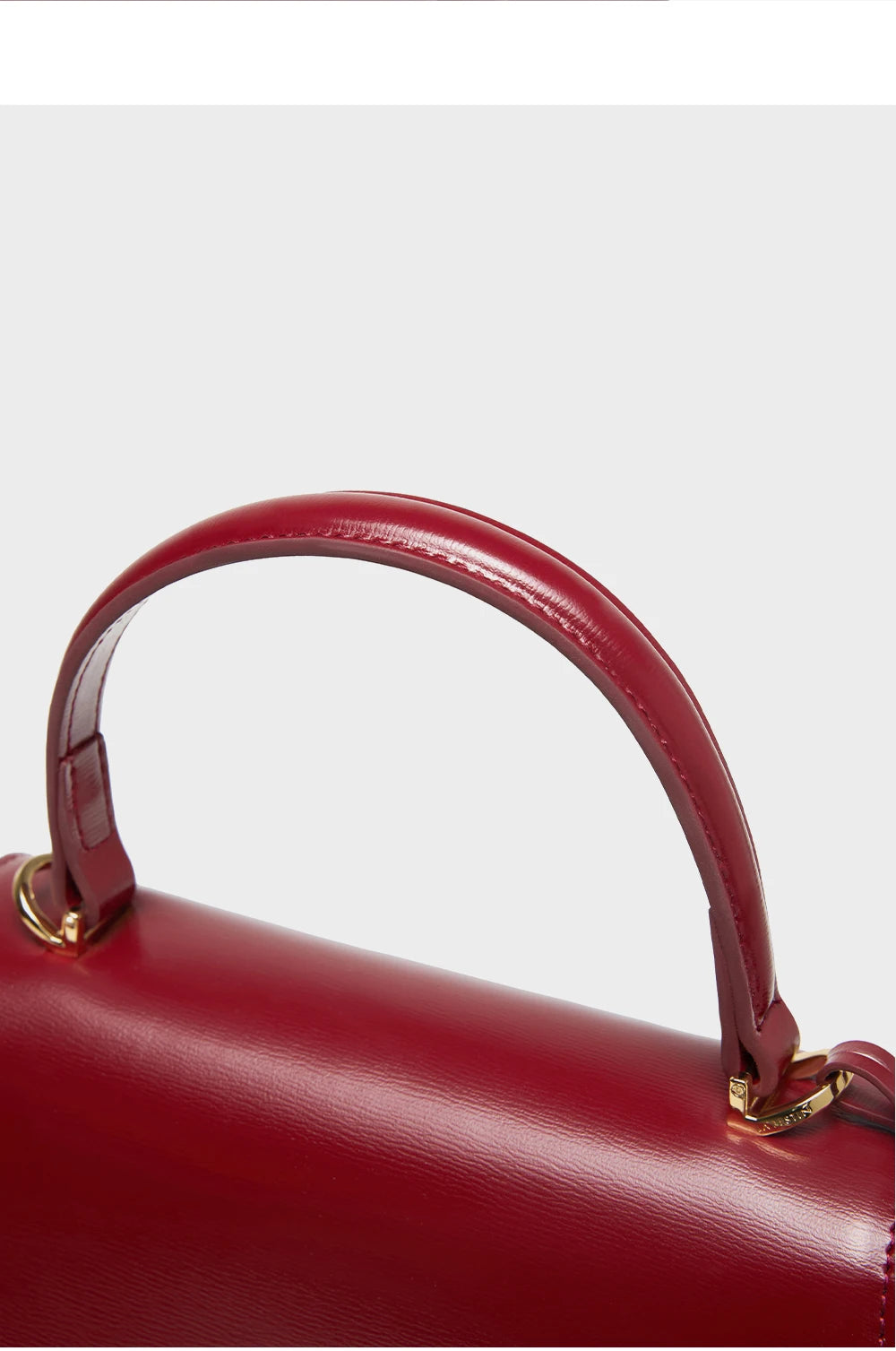 Split Leather Square Tote Bag