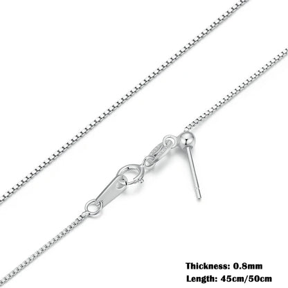 Sterling Silver Adjustable Chain Necklace – Lobster Clasp