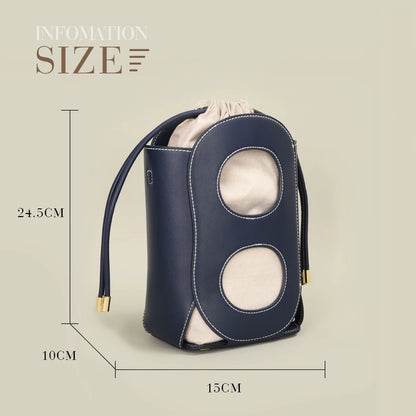 Hollow Design Crossbody Bag – Luxury TPU Bucket Shoulder Bag