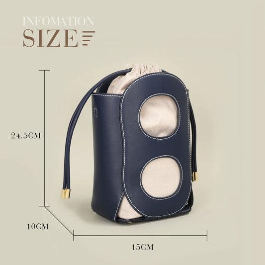 Hollow Design Crossbody Bag – Luxury TPU Bucket Shoulder Bag