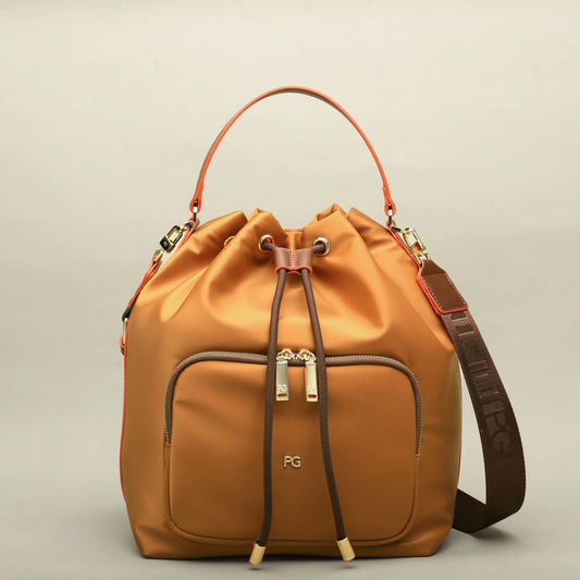 Nylon Bucket Shoulder Bag
