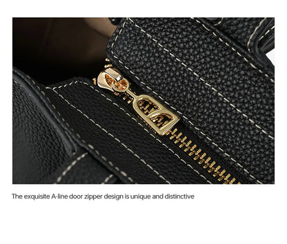 Genuine Leather Tote Shoulder Bag