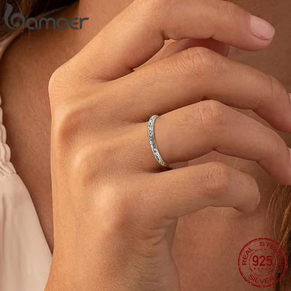 Floral Embossed Ring – 925 Sterling Silver Vintage Band