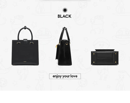 Split Leather Shoulder and Crossbody Bag