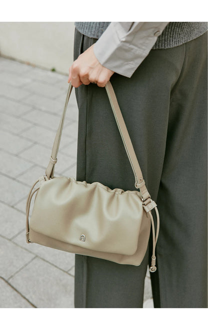 Split Leather Soft Shoulder and Crossbody Bag