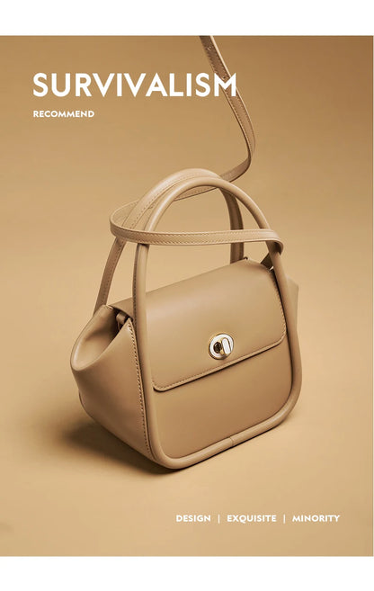Genuine Leather Winter Doctor Bag – Structured Shoulder Style