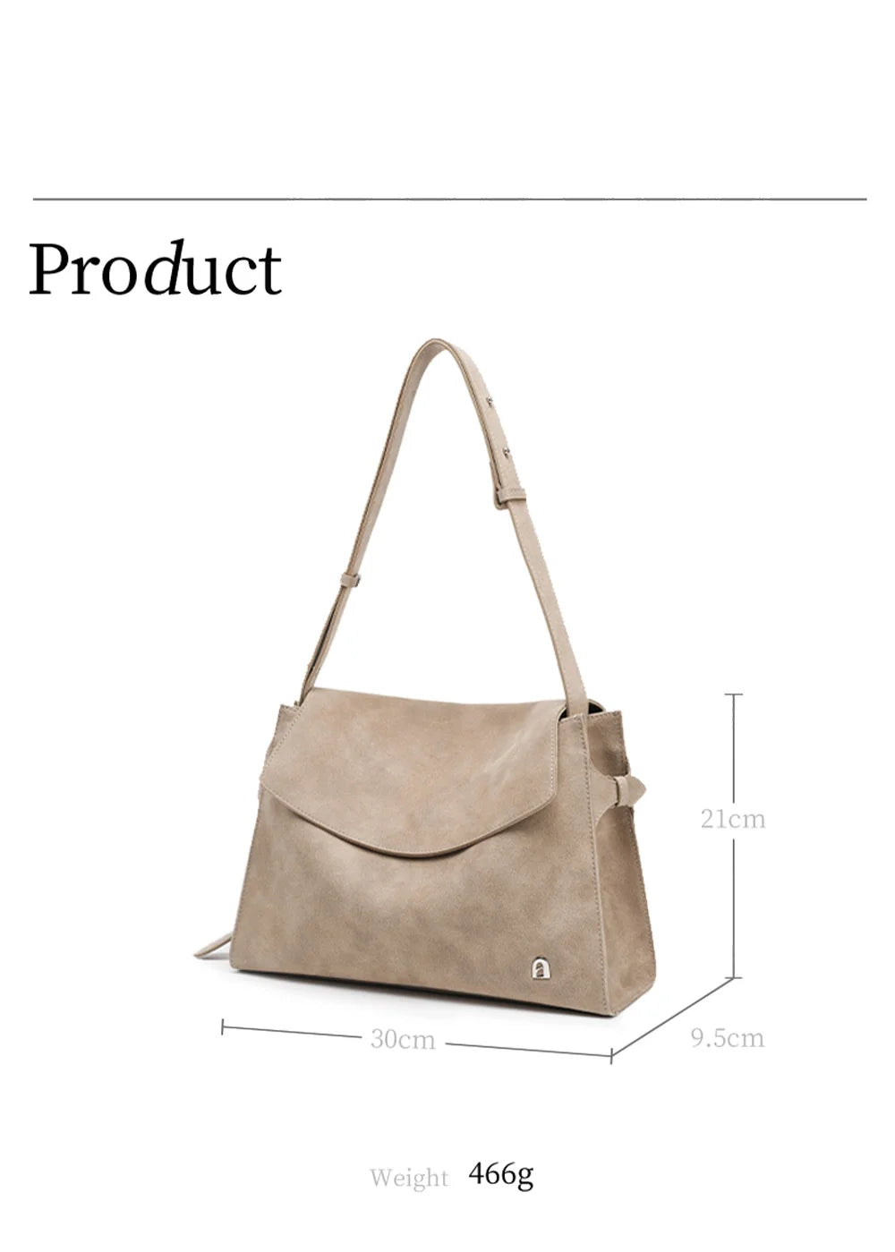 Genuine Leather Structured Tote Bag