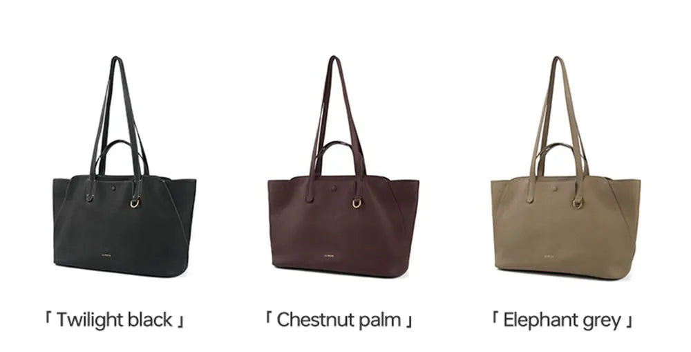 Genuine Leather Tote Shoulder Bag