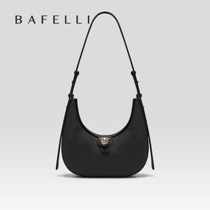 Patchwork Genuine Leather Hobo Shoulder and Crossbody Bag