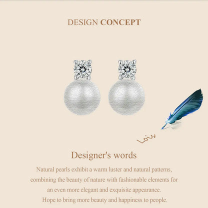 D-Color Moissanite Stud Earrings – 925 Sterling Silver