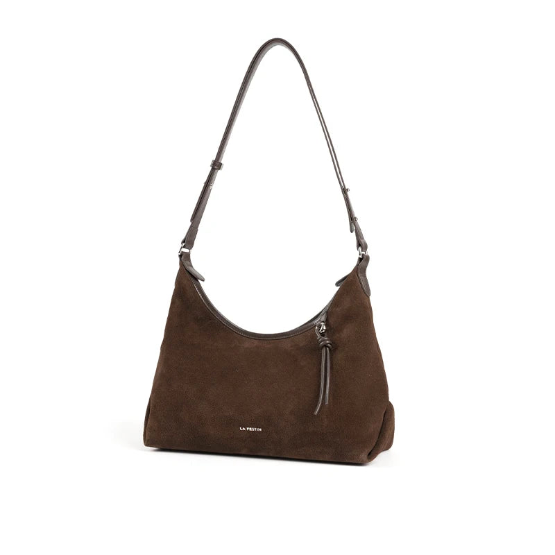Soft Genuine Leather Shoulder Crossbody Tote