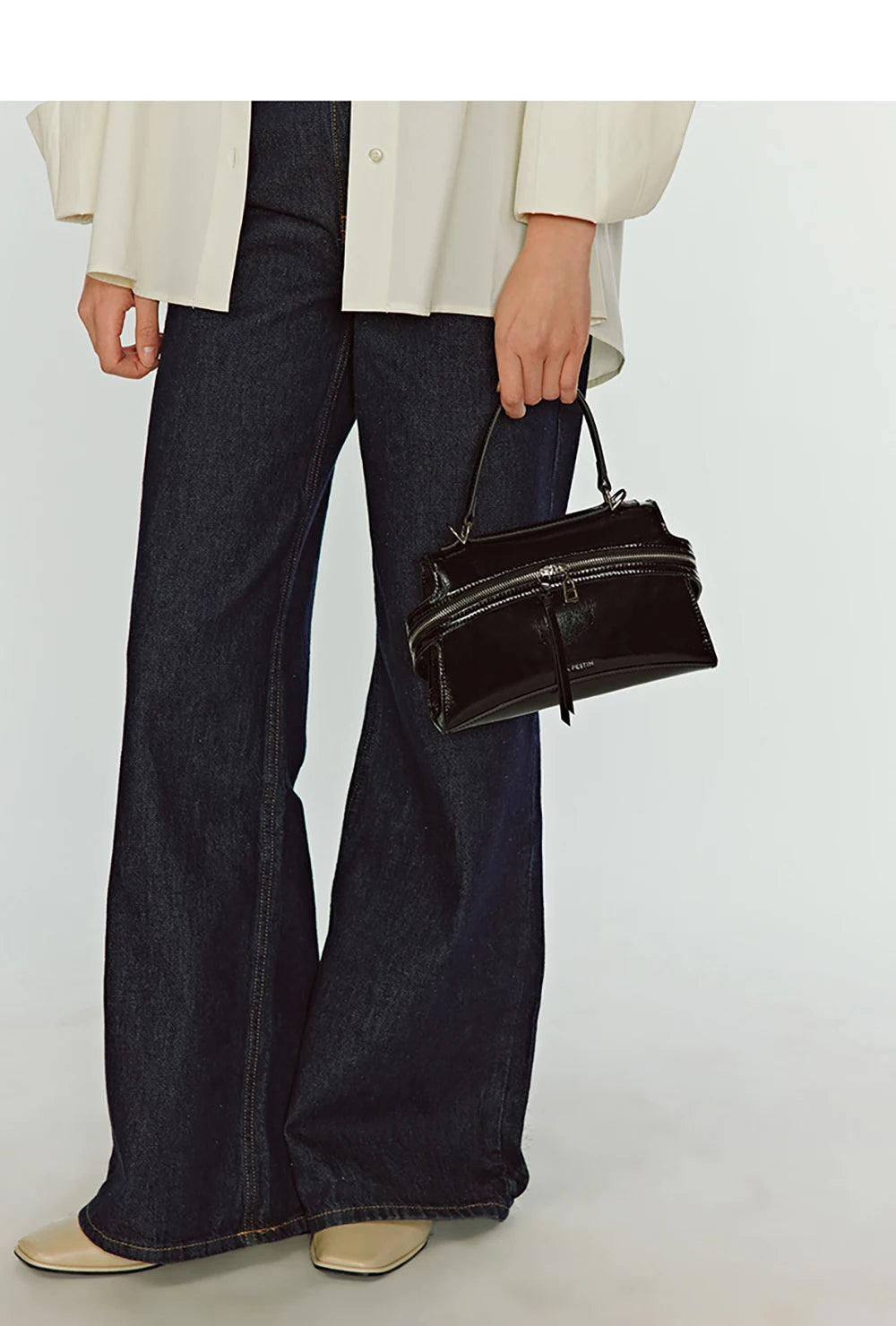 Green Split Leather Shoulder and Crossbody Bag