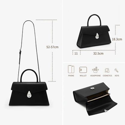 Genuine Leather Doctor Bag – Hard Structure with Flap and Lock
