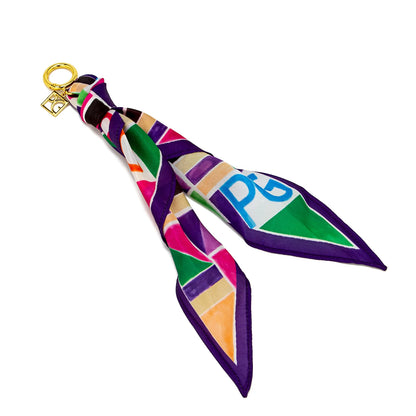 Silk Scarf Pendant Accessory – Multi-Style Fashionable Luggage and Handbag Decoration