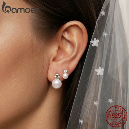 D-Color Moissanite Stud Earrings – 925 Sterling Silver