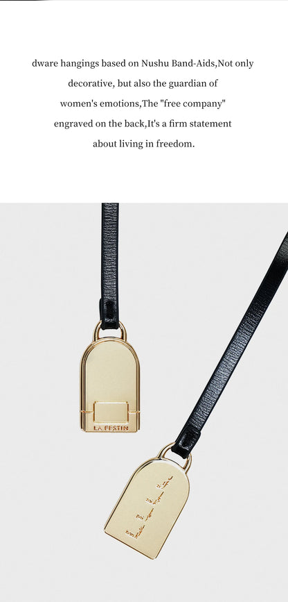 Split Leather Square Tote Bag