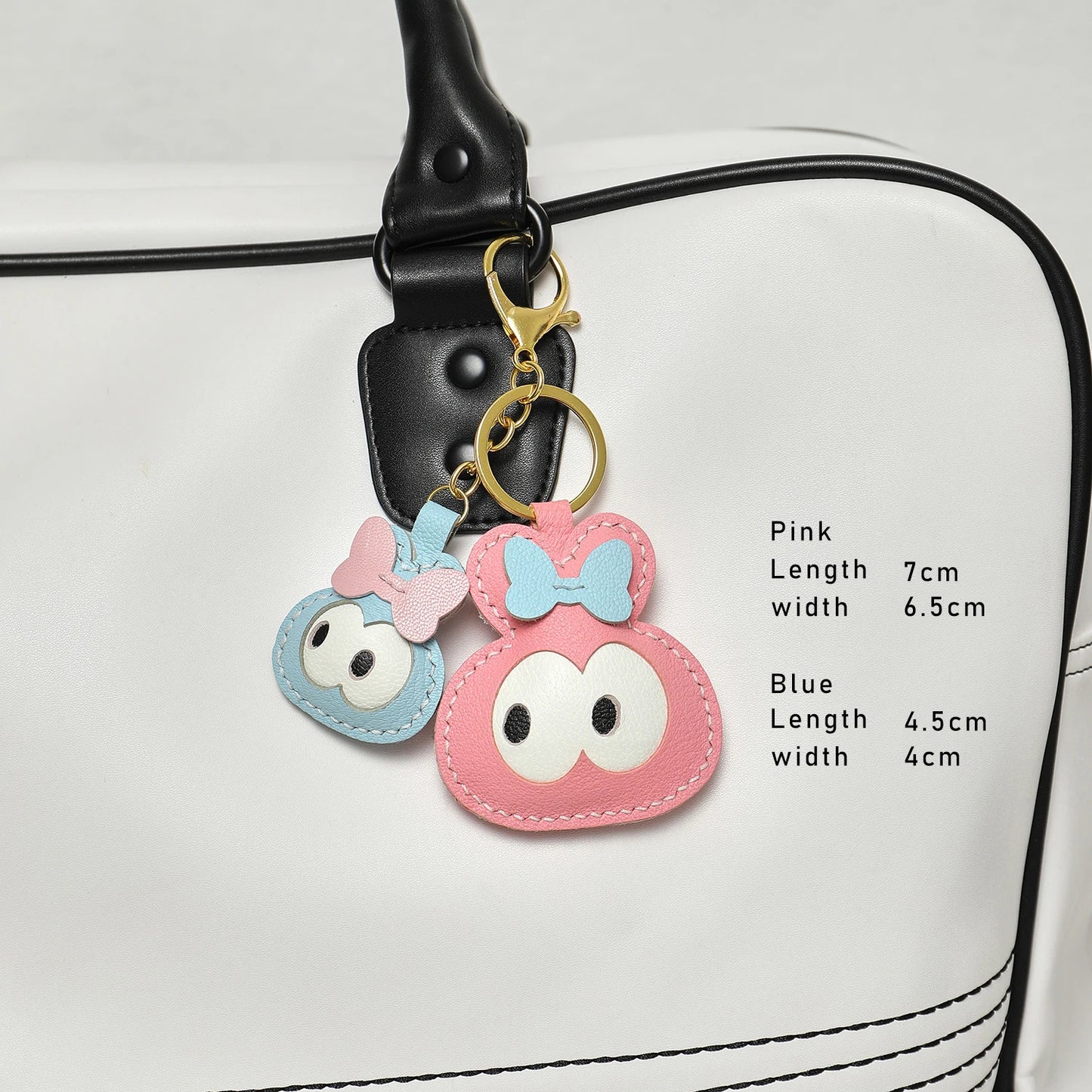 Handcrafted Goatskin Leather Bunny Bag Charm