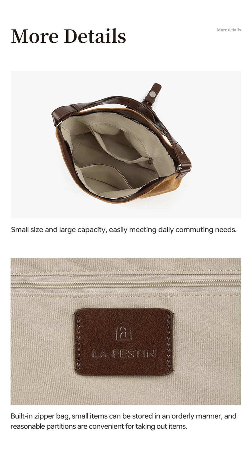 Split Leather Soft Tote Shoulder Crossbody Bag