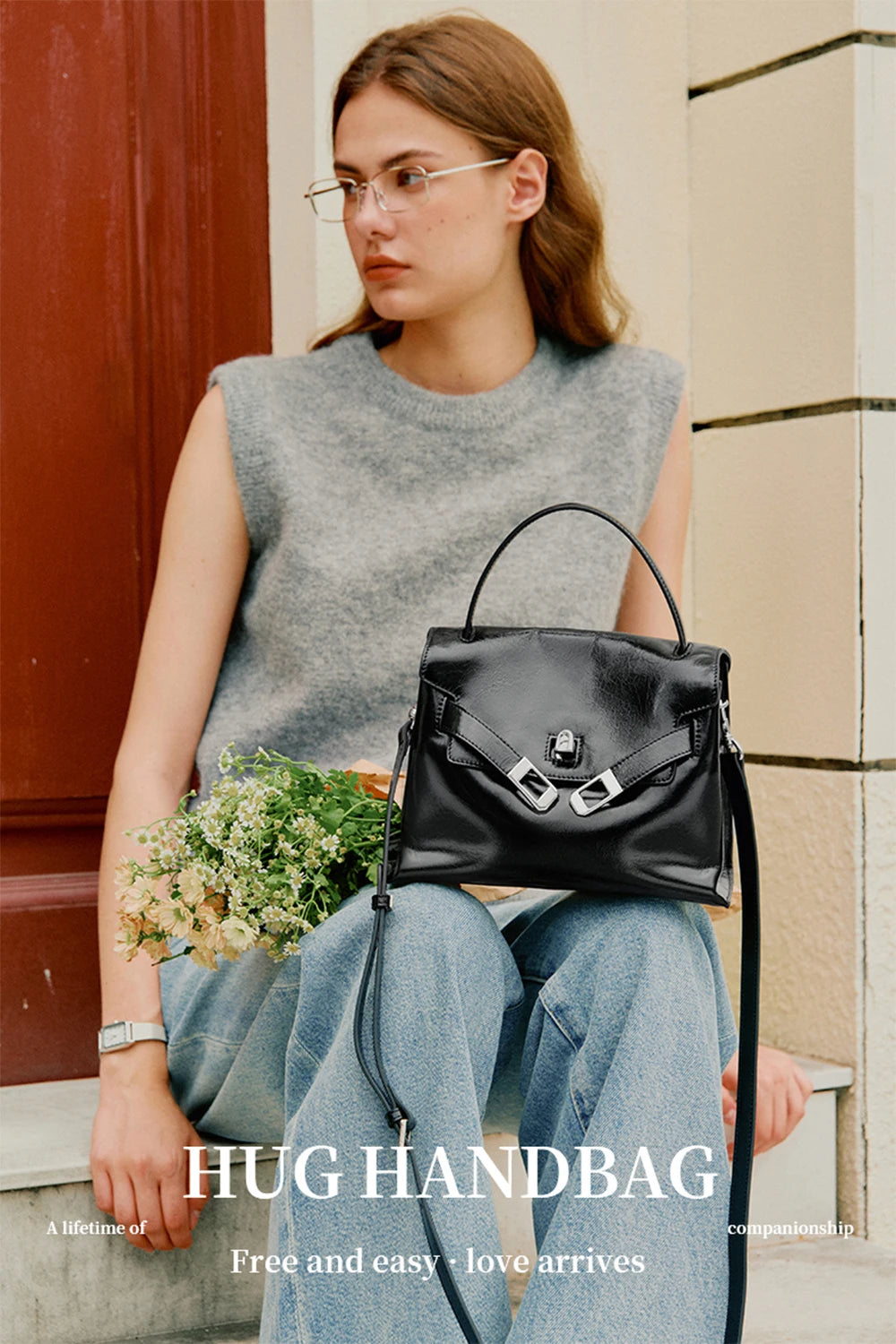 Microfiber Synthetic Leather Shoulder and Crossbody Tote