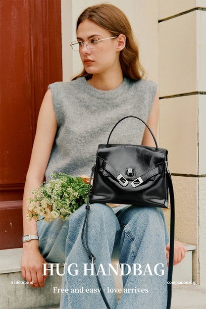 Microfiber Synthetic Leather Shoulder and Crossbody Tote