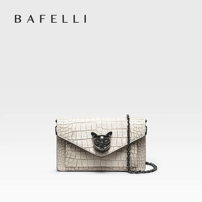 Genuine Leather Clutch and Crossbody Bag – Flap Lock Design