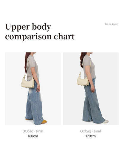 Genuine Leather Half Moon Shoulder and Crossbody Tote