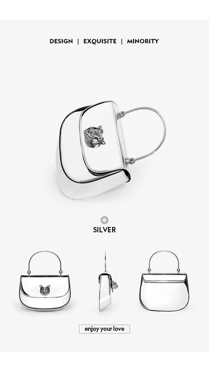 Half Moon Crossbody Bag – Genuine Leather Flap Style